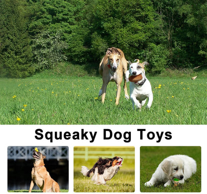 Dog Squeaky Toys for Small Dogs, 12 Pack Puppy Toys for Teething Cute Small Dog Toys Stuffed Plush Dog Toy Bundle Natural Cotton Puppy Rope Toy Dog Chew Toys for Puppies Pet Toys for Dogs