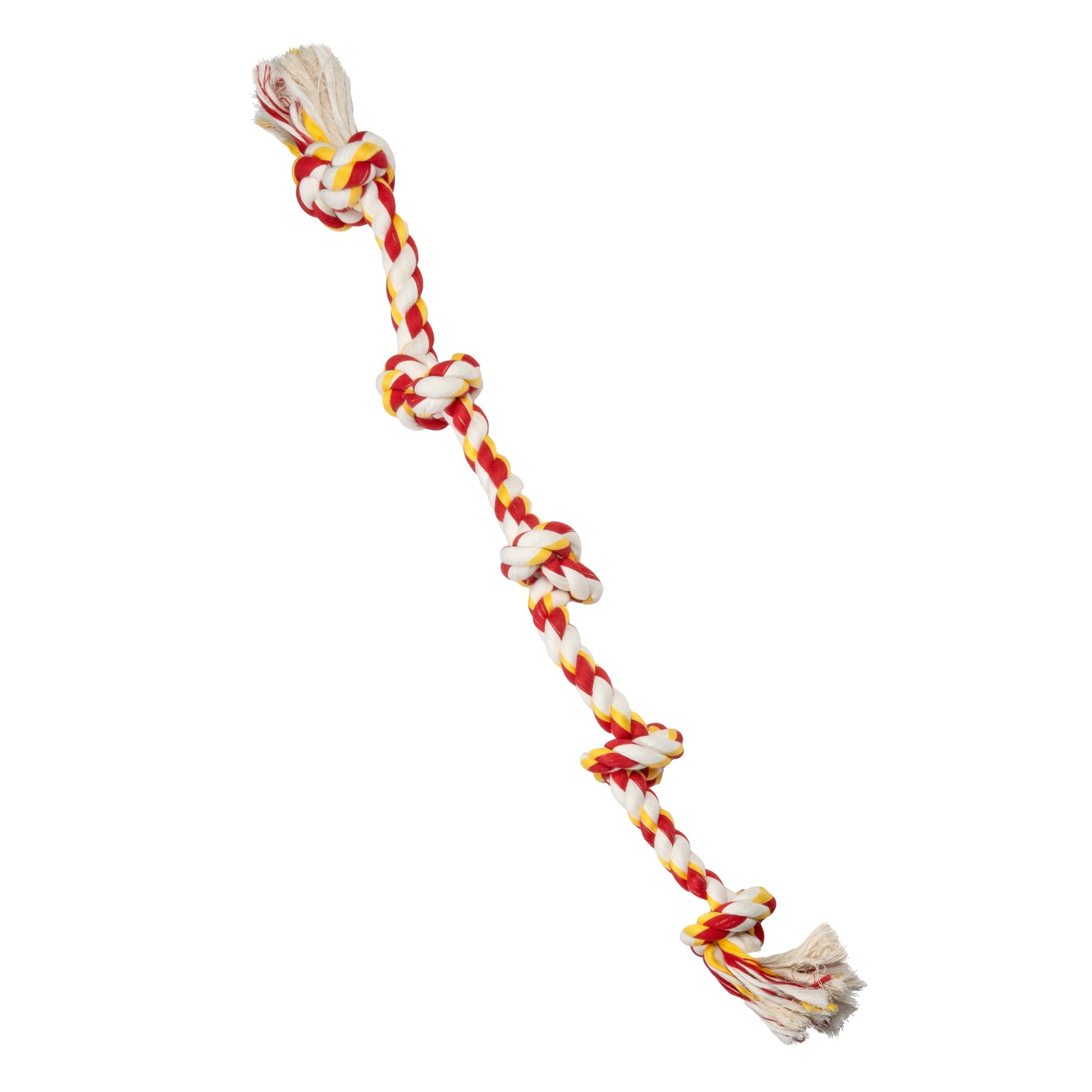 Flossy Chews Cottonblend 5 Knot Tug Rope Dog Toy, Super XL, 72", Assorted Colors